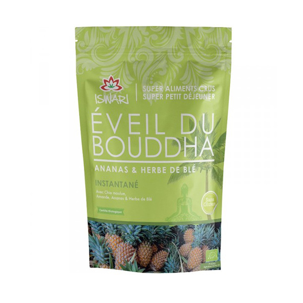 Iswari Eveil du Bouddha Ananas & Herbe Blé Bio 360g