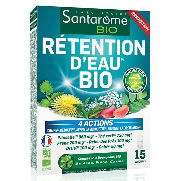 Santarome Bio Rétention d'Eau 15 comprimés